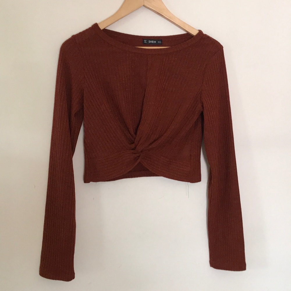 SHEIN orange crop top